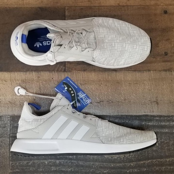 adidas xplorer light grey & white shoes